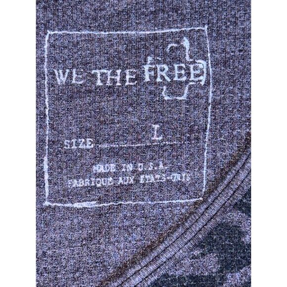 Free People Animal Leopard Printed Thermal Shirt - Picture 3 of 7